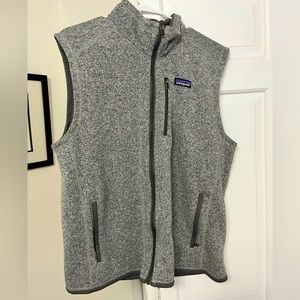 Patagonia Better Sweater Vest Mens Large Gray Fleece Full Zip Adult